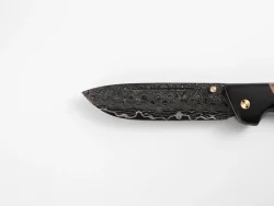 Складной нож "Таежник", ламинированная сталь, рукоять черный граб/орех/зеленый акрил