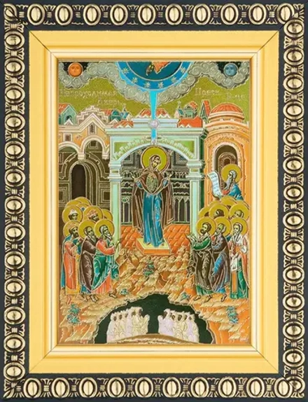 Икона БМ "Непроходимая дверь" 6х9 в раме 8х11