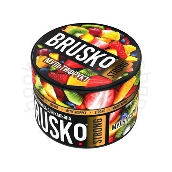 Бестабачная смесь для кальяна BRUSKO, 50 г, Мультифрукт, Strong