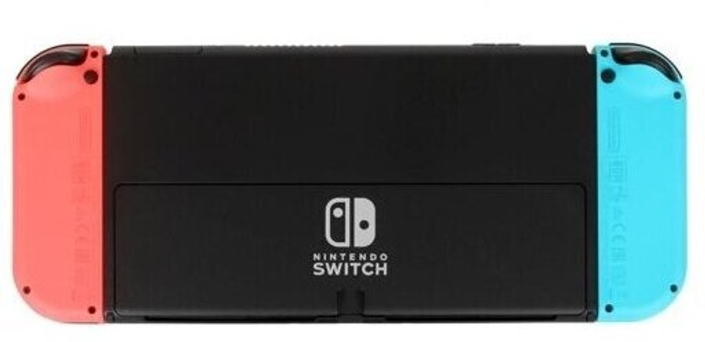 Игровая приставка Nintendo Switch OLED 64 ГБ, без игр, неоновый синий/неоновый красный