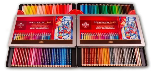 Карандаши цветные художественные POLYCOLOR 3828, 144 цвета