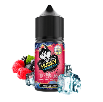 Жидкость HUSKY IMPORT DOUBLE ICE Salt (20MG STRONG) 30 ml - Animal Jam (Малина и лесные ягоды)