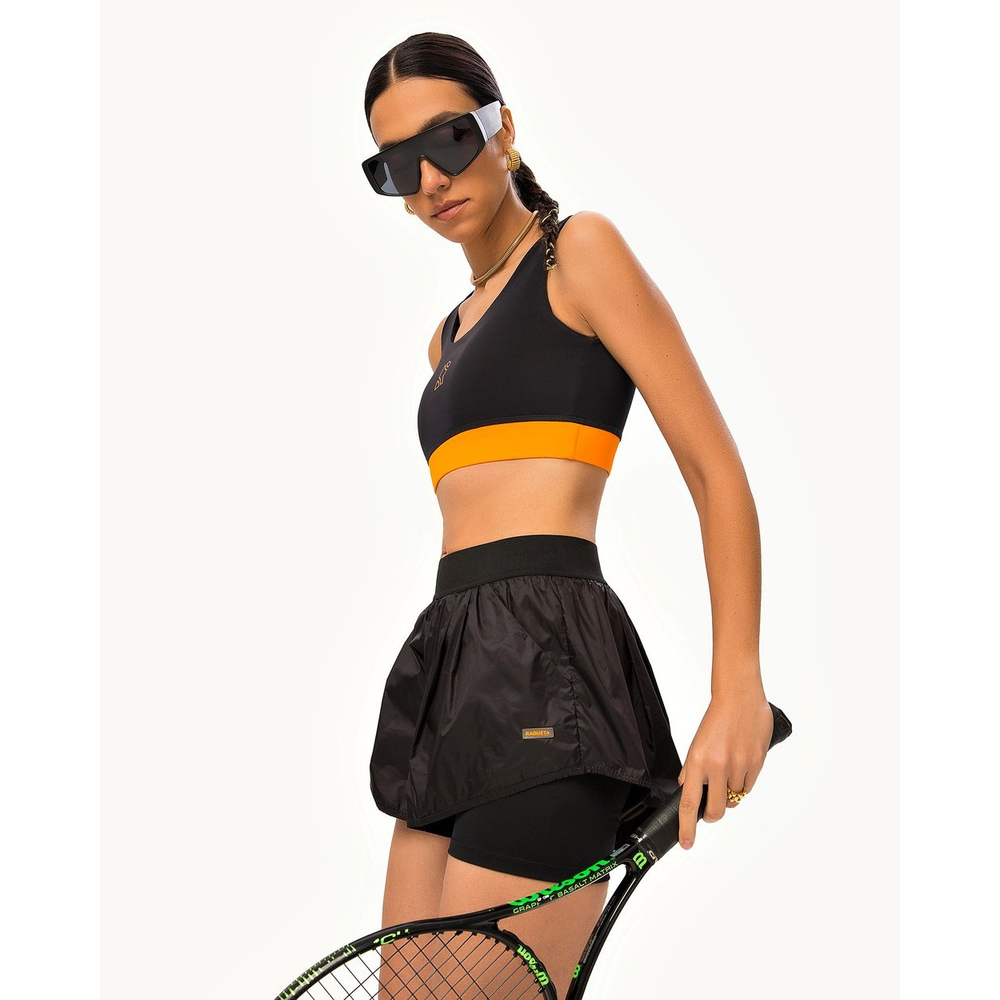 ОДЕЖДА ДЛЯ ТЕННИСА Женская, Шорты RAQUETA UKKO PAINTED BLACK .