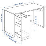 Стол детский - IKEA LÄRANDE/LARANDE/ ЛАРАНДЕ ИКЕА , 120x58 см, белый, ИКЕА