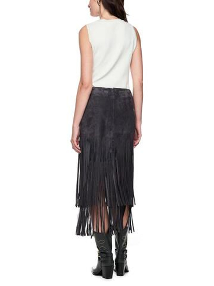 Marc Cain Юбка из замши с бахромой