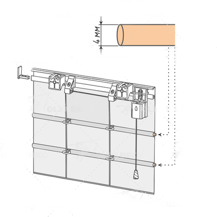 Фиберглассовая вставка d4,5 мм, цвет прозрачный