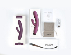 Возвратно-поступательный вибратор Svakom Avery Lilac со стимулятором клитора