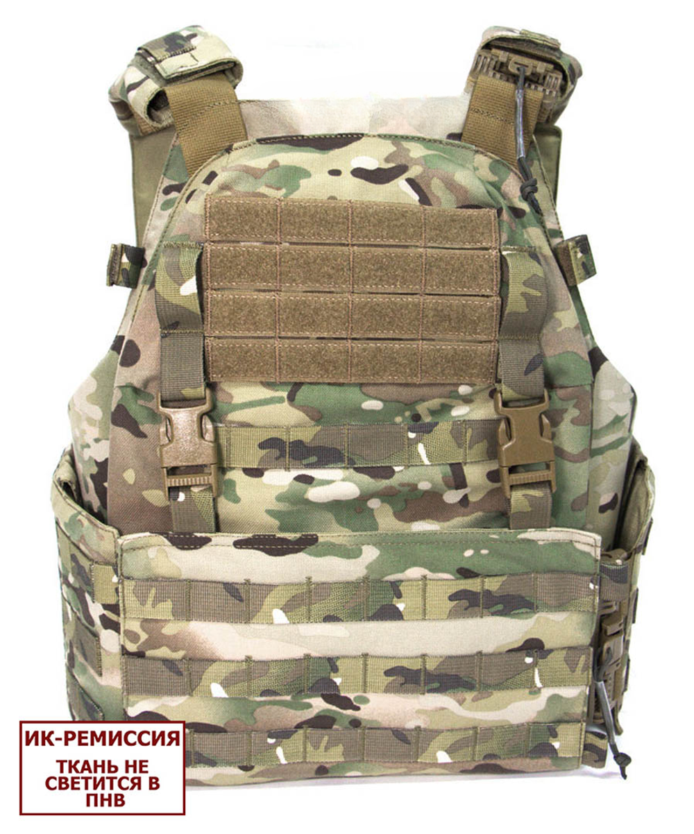 Чехол для бронежилета плитника КРЕПОСТЬ быстросброс слева, MIMICRYA, Cordura 1000D, MULTICAM, S-M