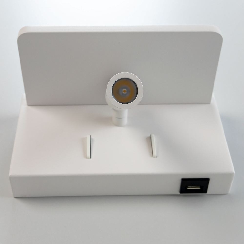 Citilux Декарт CL704370 LED USB QI Светильник поворотный Белый