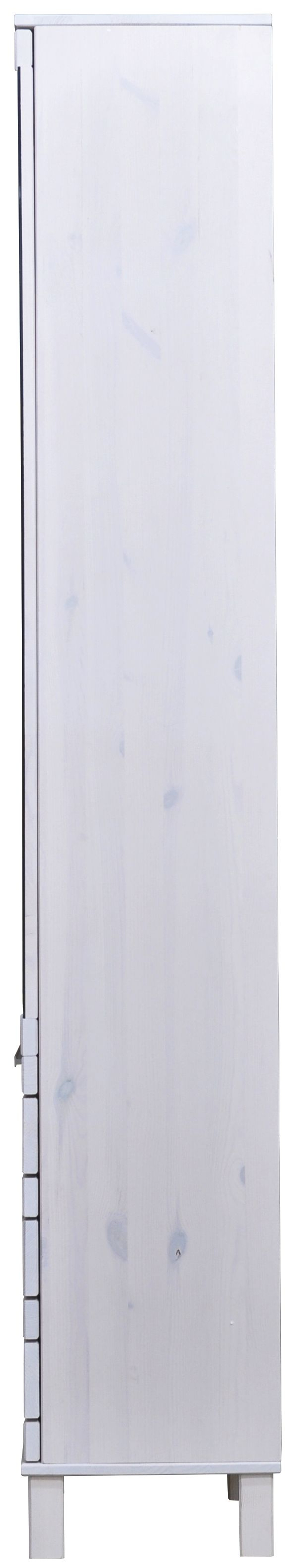 Шкаф для одежды 30х30х150, Джосси, распашной для одежды, с зеркалом, для ванной комнаты деревянный, белый, Dipriz