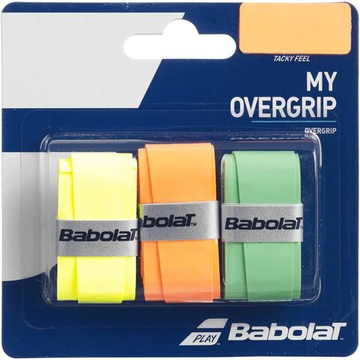 Намотки теннисные Babolat My Overgrip 3P - orange/green/yellow