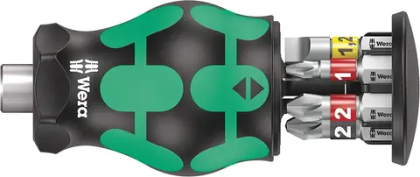 Отвёртка с набором бит Kraftform Kompakt Stubby Wera 05008886001