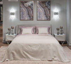 Покрывало 180x230 Garda Decor Иллюзия бежевое