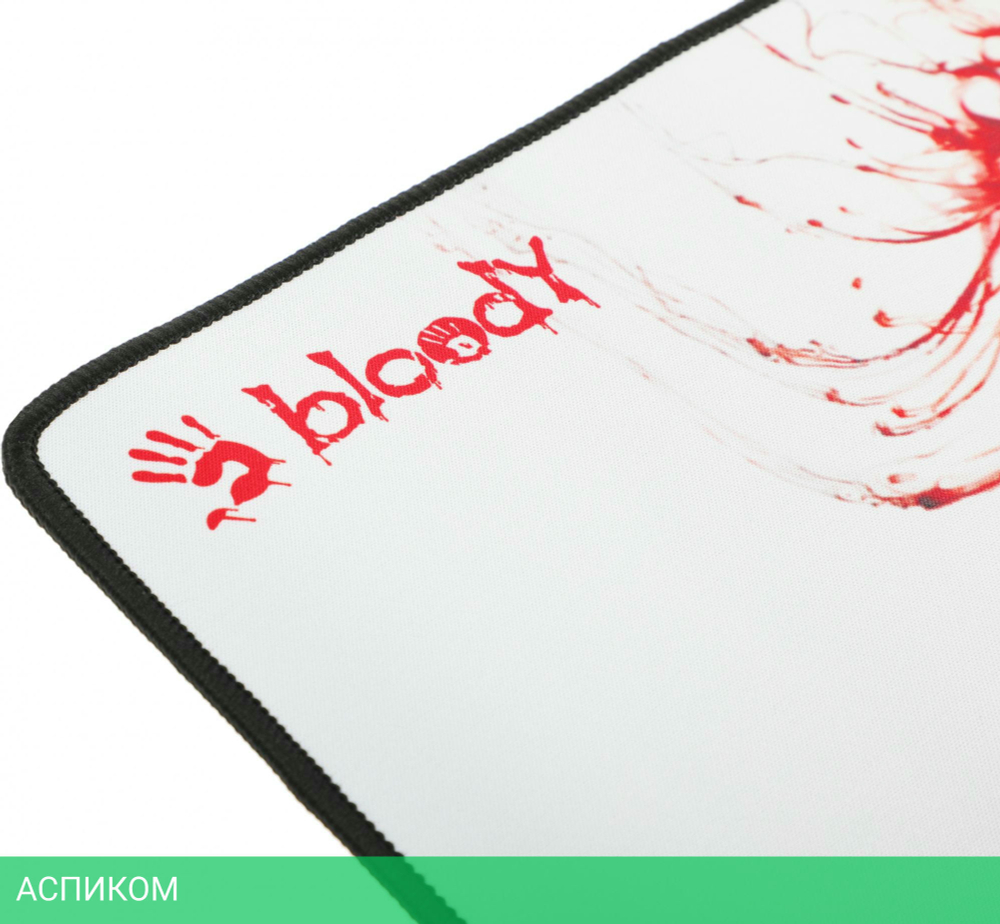 Коврик для мыши A4Tech Bloody Naraka белый/рисунок (BP-45)