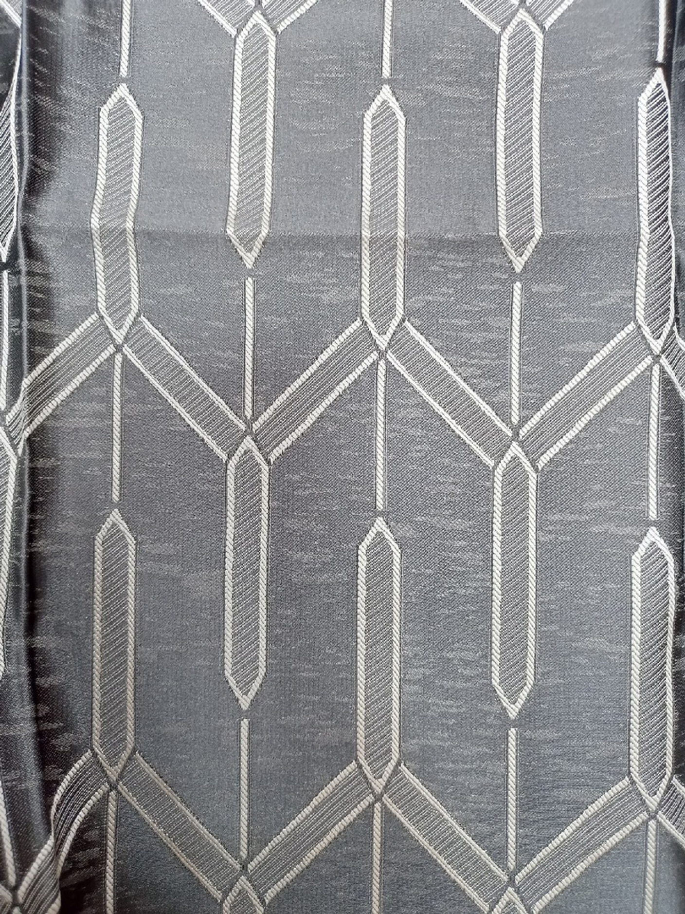 ♦Портьерная жаккардовая ткань с геометрическим рисунком от Мегары!