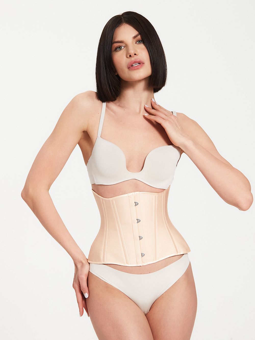 Хлопковый корсет для безупречной осанки в цвете нюд