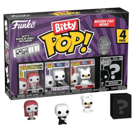 Фигурка Funko Bitty POP! Disney TNBC S3 Sally+Jack Skellington+Zero+Mystery