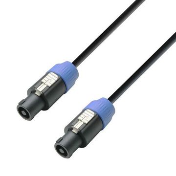 Adam Hall K3S225SS0500 - кабель спикерный Speakon 4-pole - Speakon 4-pole, 2 x 2.5 мм2, 5.0 м, темно