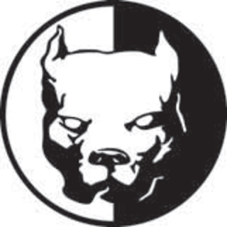 Наклейка "Питбуль (позитив)" винил, 11*11см  07925