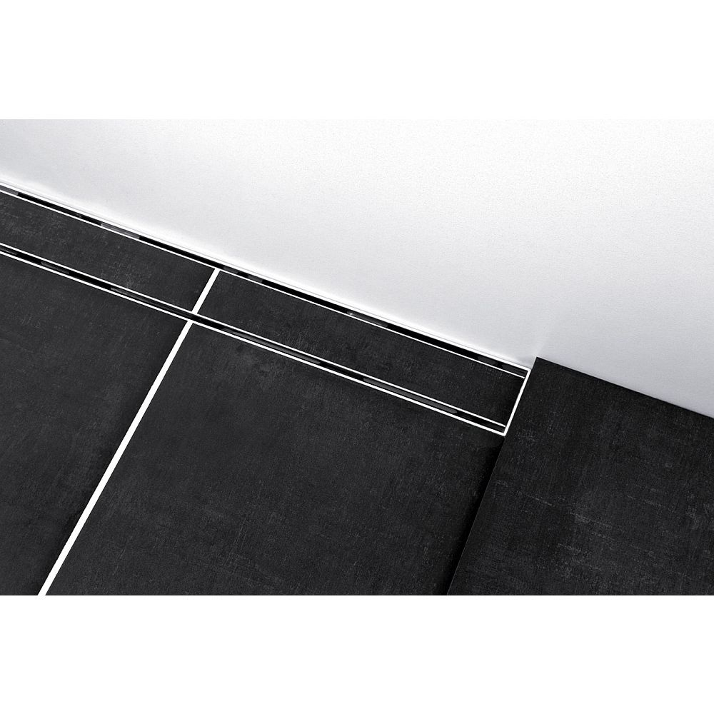 Основа для плитки 150 см TECE TECEdrainline plate II для слива из нержавеющей стали прямая, серебристый металлик 601572