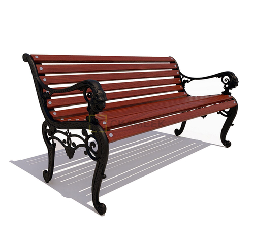 Садовая скамейка «Лев» (2,0 м термобереза)