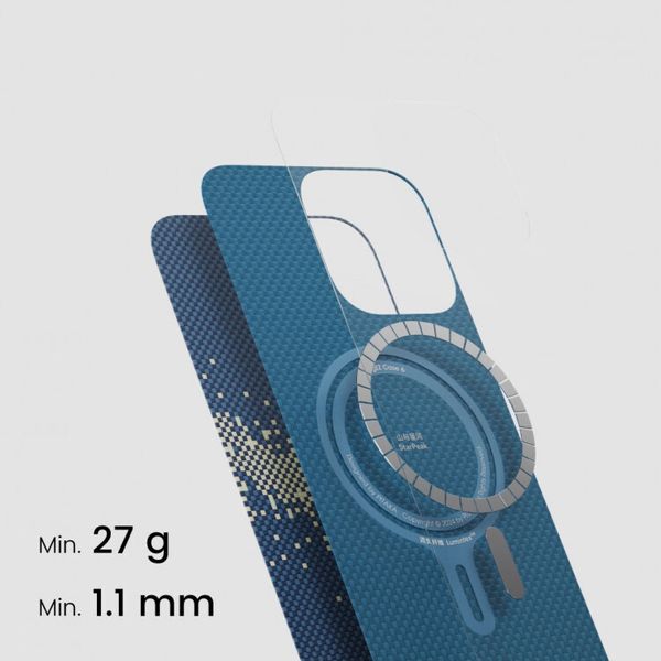 Чехол Pitaka Tactile Woven (Lumintex Edition) для iPhone 16 Pro Max, Милки Уэй | Milky Way Galaxy