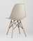 Eames Style DSW бежевый пластик, стальной каркас, натуральный массив бука