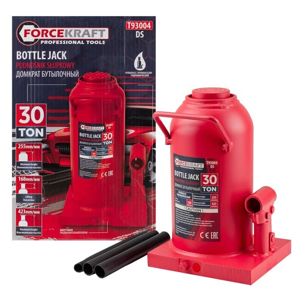 Домкрат гидравлический бутылочный, 30т