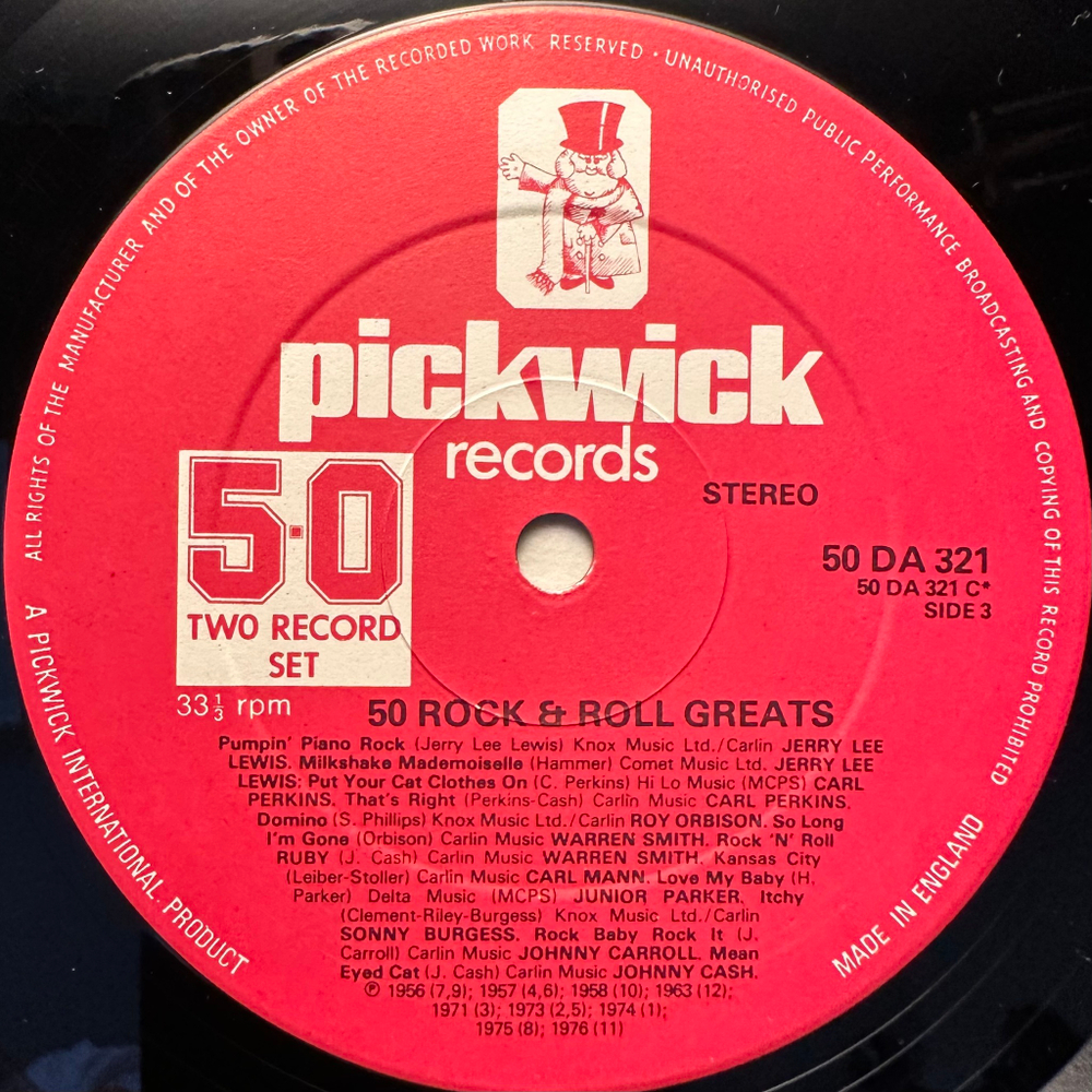 Сборник 50 Rock & Roll Greats 2LP (Англия)