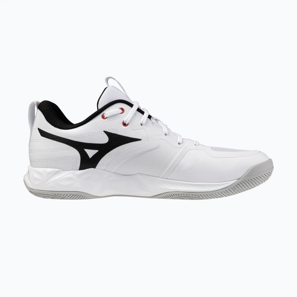 Кроссовки волейбольные Mizuno Wave Momentum Pro white/black/fiery red