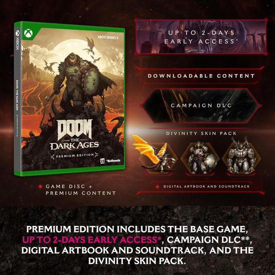 Игра DOOM: The Dark Ages Premium Edition (Xbox Series X, русская версия)