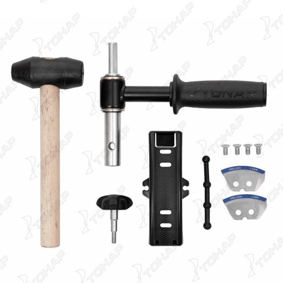 Комплект Шнек для шуруповерта ALTAY ENERGY 130R +адаптер АШ20ПС +молоточек (T-SAE130R-ASH20) Тонар