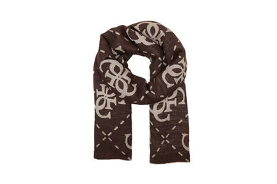 Двухсторонний шаль VIKKY 80X180 Guess - коричневый(AW9919 POL03)