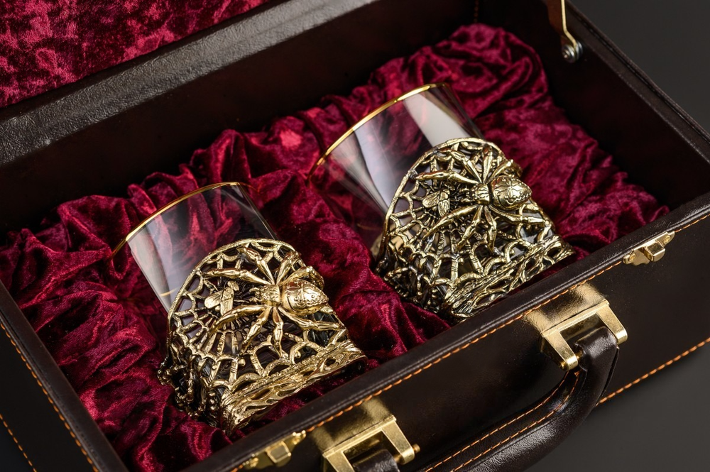 Набор стаканов для виски "Паук" 2 шт.