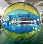 Аттракцион Водный шар ПВХ «Желтый» 1,5*1,5*1,5 м