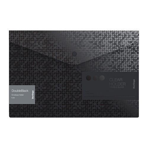 Папка-конверт на кнопке Berlingo "Metallic" В5, 200мкм, серый металлик EFb_15396