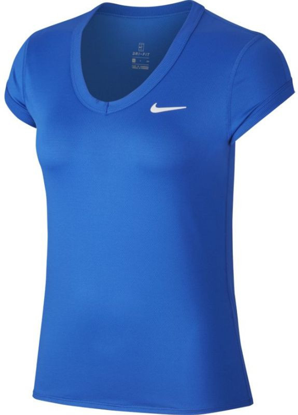 Женская футболка теннисная Nike Court Dry Top SS W - game royal/white
