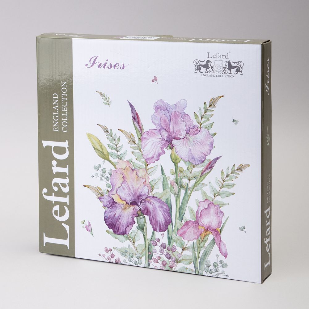 НАБОР ТАРЕЛОК ОБЕДЕННЫХ LEFARD "IRISES" 2 ШТ. 25,5*2,5 СМ (КОР=12НАБ.)