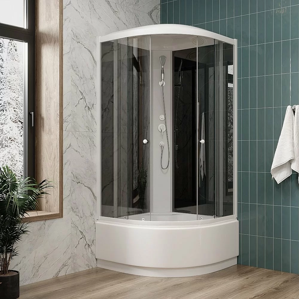 Душевая кабина Parly Эконом EC921 Classic, тонированное закалённое стекло, 90×90×215 см