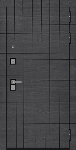 Дверь Входная Бункер BN-09 02 Венге, стекло белое