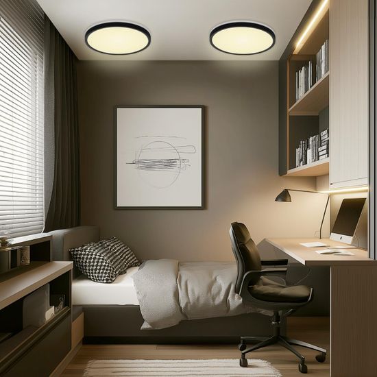 CL738241VL Бейсик Лайн Черный Св-к Накл. LED 30W*Мульти