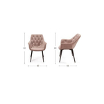 Стул Archi, бархат бежевый 5, опора конус