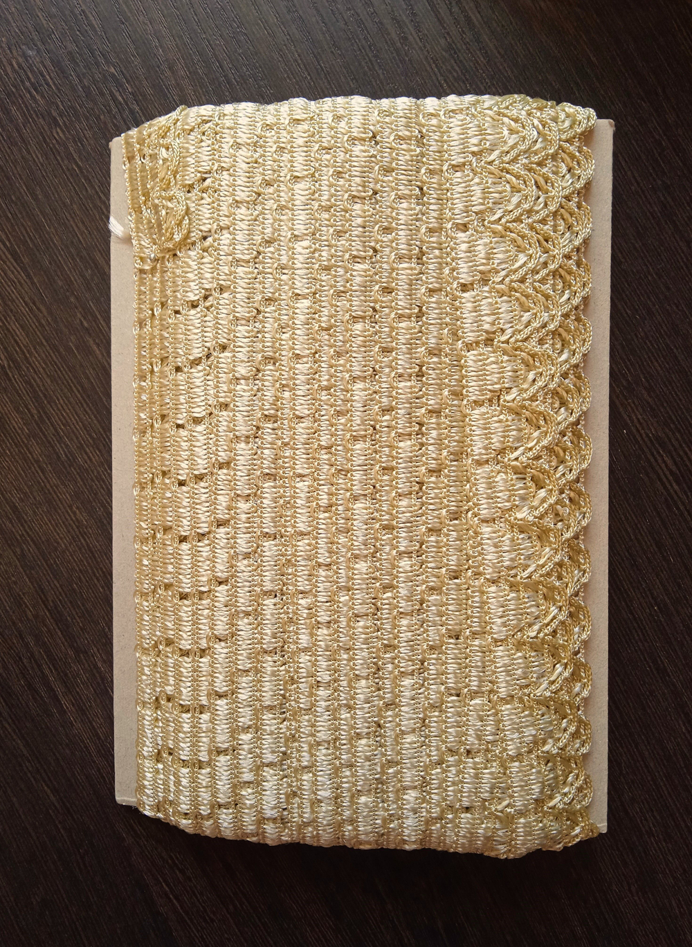 Декоративная тесьма №2 цвет17 (Золотисто-желтый) 25мм 25м