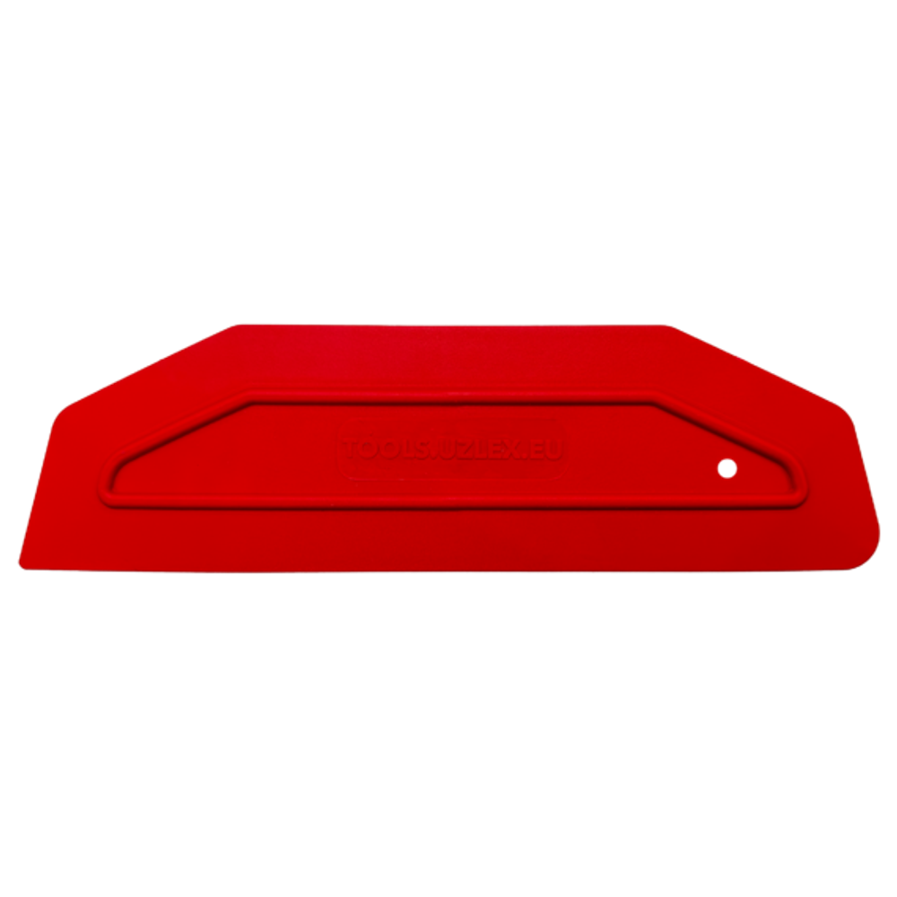 Uzlex Ракель BANANA жёсткий красный, 235 x 65мм