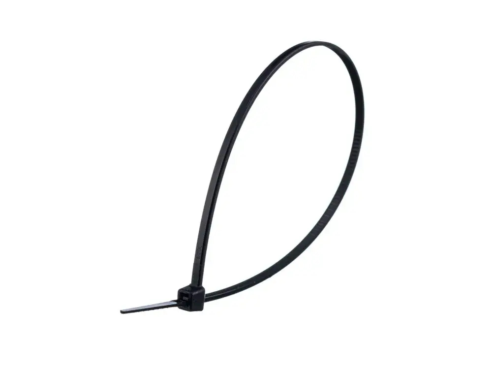 MULTISET Стяжка кабельная нейлоновая 300х7.6 ЧЁРНАЯ (100шт) в пакете с замком ЗИП-ЛОК