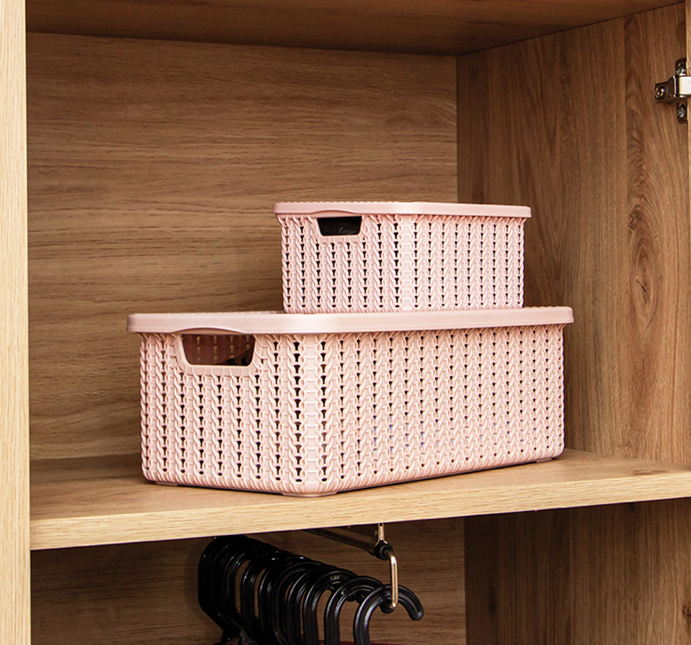 Коробка ВЯЗАНИЕ 6л с крышкой М 2370