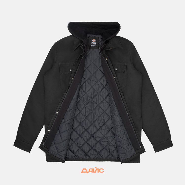 Куртка мужская Dickies Skateboarding Duck Shirt Jacket артикул:TJSK5-black - купить в магазине Дайс