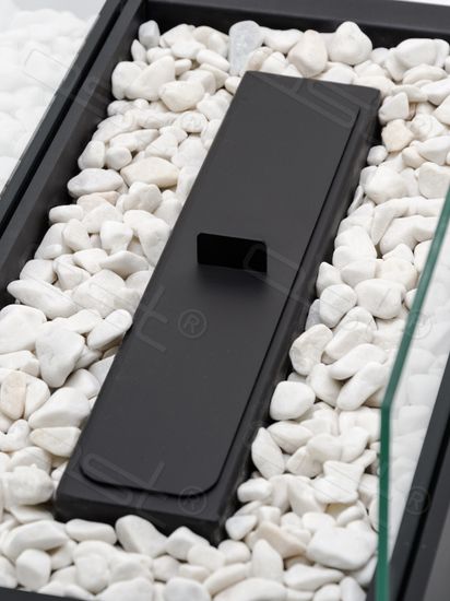 Биокамин настольный "Stripe" из МДФ с закаленными стеклами