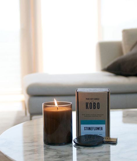 Stoneflower, свеча Woodblock, Kobo Candles