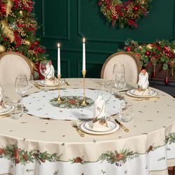 НАБОР САЛФЕТОК ИЗ 2-Х ШТ "CELEBRATION",40Х40СМ, 100% ХЛОПОК,БЕЖЕВЫЙ,ТВИЛ, ГОРОХ